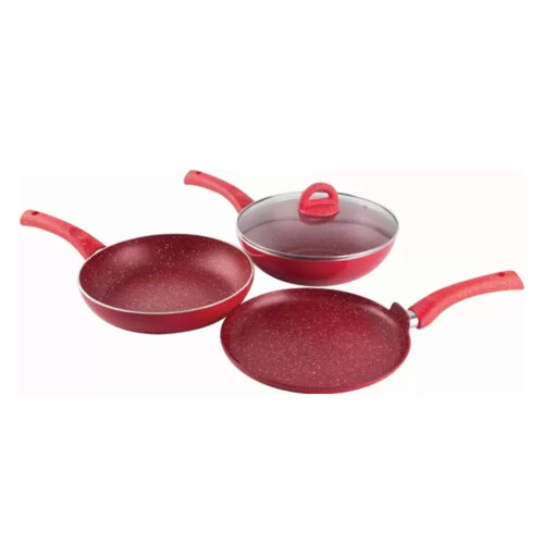 Wondercheff Sigma Cookware Set Red 4 Pcs