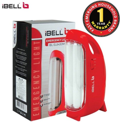 white iBELLRechargeable Emergency Light