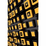 Orange 3D Button Mobile case cover - Image 2