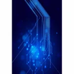 Blue color Circuit Mobile Case Cover - Image 2