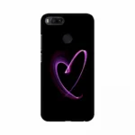 Purple color Heart Symbol Mobile Case Cover