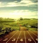 Digital Art Green Village and Race track Mobile Case Cover - Image 2