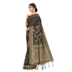 Generic Women's Banarasi Silk Saree (Black, 5-6mtrs) - Image 3