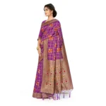 Generic Women's Banarasi Silk Saree (Purple, 5-6mtrs) - Image 3