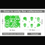 Generic Green Radium Wall Sticker - Image 2