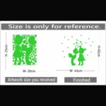 Generic Green Galaxy Of Stars Radium Wall Sticker - Image 2