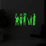 Generic Green Family Radium Wall Sticker - Image 4
