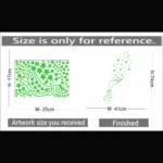 Generic Green Galaxy Of Stars Radium Wall Sticker - Image 2
