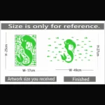 Generic Green Decorative Radium Wall Sticker - Image 2