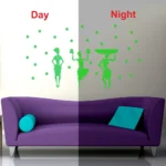 Generic Green Dancing Lady Radium Wall Sticker - Image 3