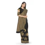 Generic Women's Banarasi Silk Saree (Black,5-6 Mtrs) - Image 2