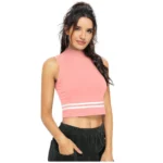 Generic Women's Polyester, Knitting Western Wear Tops (Peach) - Image 2