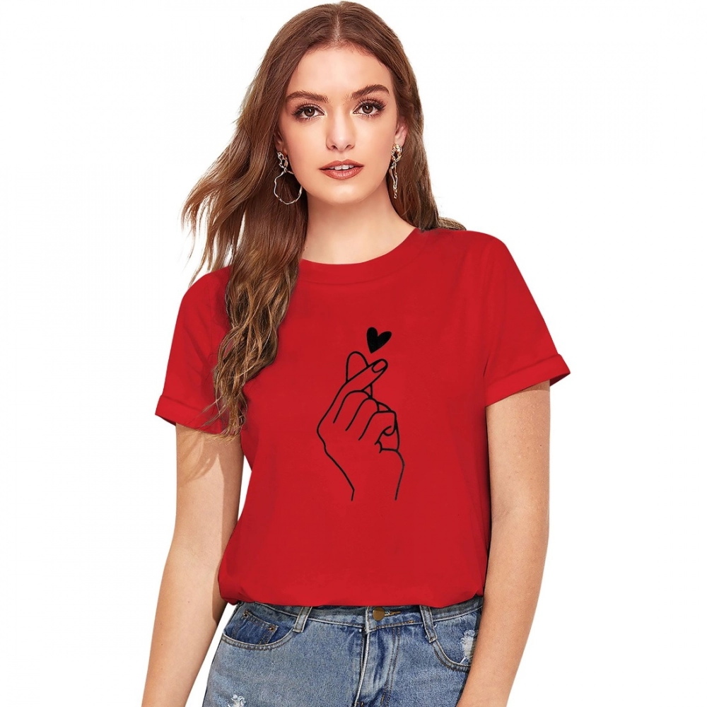 51832456292_584a84310b_o_d-1000x1000-1.webp Generic Women's Cotton Western Wear T Shirt (Red) - Image 1
