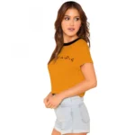 Generic Women's Cotton Western Wear T Shirt (Yellow) - Image 4