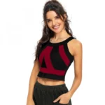 Generic Women's 95% Polyester 5% Spandex Western Wear Tops (Maroon) - Image 3