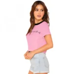 Generic Women's Cotton Western Wear T Shirt (Pink) - Image 3