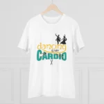 Generic Men's PC Cotton Dancing Is My Cardio Printed T Shirt (Color: White, Thread Count: 180GSM) - Image 3