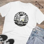 Generic Men's PC Cotton Bike Ride Design Printed T Shirt (Color: White, Thread Count: 180GSM) - Image 4