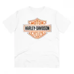 Generic Men's PC Cotton Bike Ride Design Printed T Shirt (Color: White, Thread Count: 180GSM)