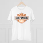 Generic Men's PC Cotton Bike Ride Design Printed T Shirt (Color: White, Thread Count: 180GSM) - Image 3