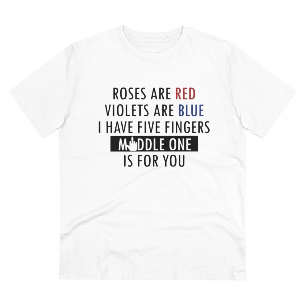 52059768297_b57c30c924_o_d-1000x1000-1.webp Generic Men's PC Cotton Roses Are Red Printed T Shirt (Color: White, Thread Count: 180GSM) - Image 1