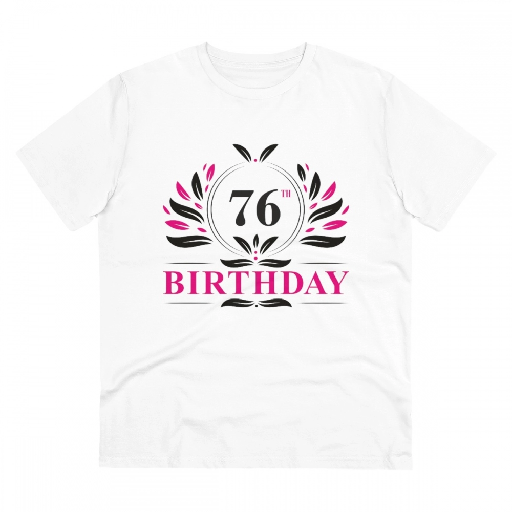 52059864062_f7524b452b_o_d-1000x1000-1.webp Generic Men's PC Cotton 76th Birthday Printed T Shirt (Color: White, Thread Count: 180GSM) - Image 1