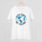 Generic Men's PC Cotton Explore The Unseen Printed T Shirt (Color: White, Thread Count: 180GSM) - Image 3