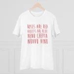 Generic Men's PC Cotton Telugu Desing Printed T Shirt (Color: White, Thread Count: 180GSM) - Image 3