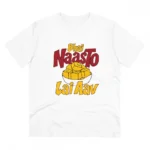 Generic Men's PC Cotton Bhai Nasto Lai Aav Printed T Shirt (Color: White, Thread Count: 180GSM)