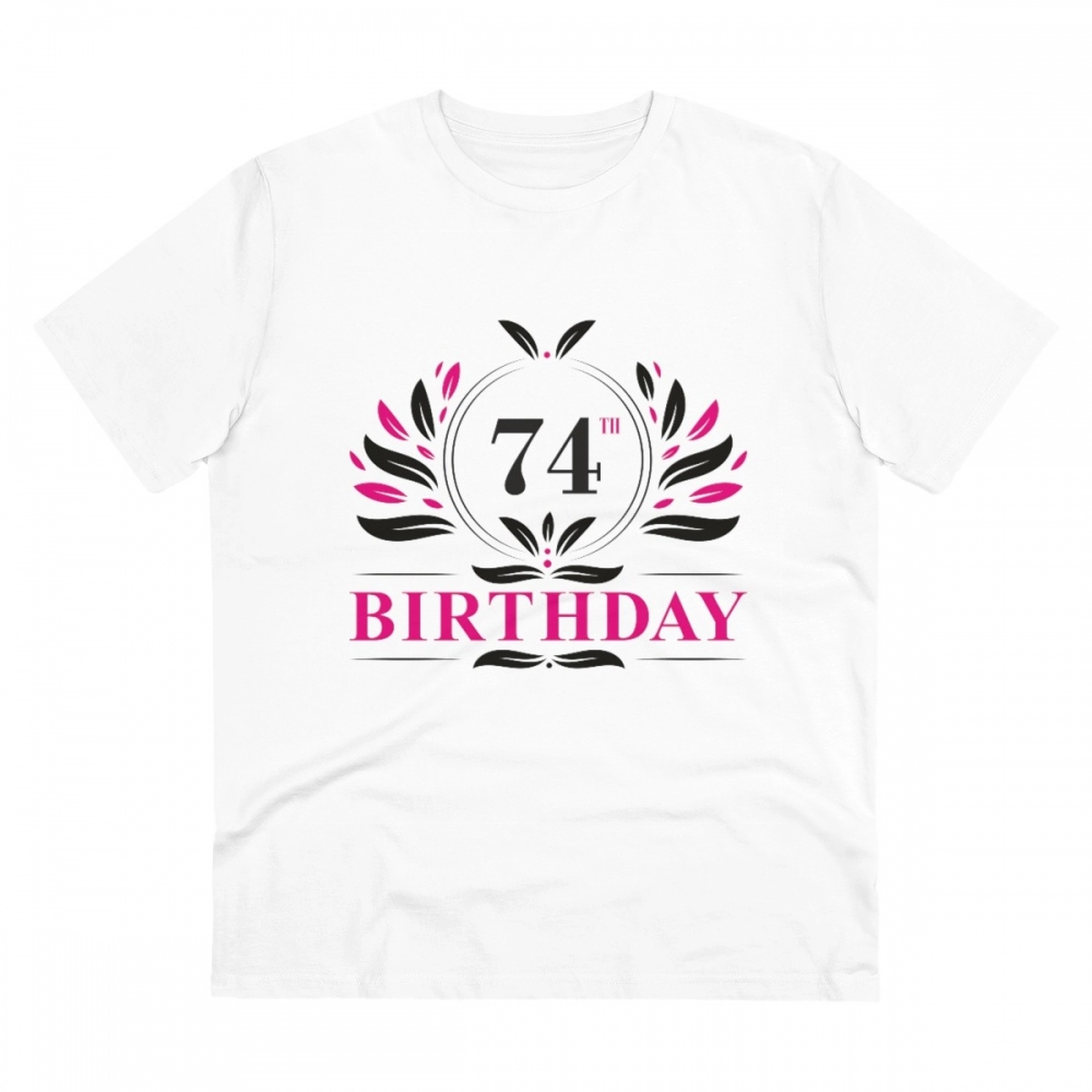 52061139404_55f50307b1_o_d-1000x1000-1.webp Generic Men's PC Cotton 74th Birthday Printed T Shirt (Color: White, Thread Count: 180GSM) - Image 1