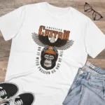 Generic Men's PC Cotton Gorila Desing Printed T Shirt (Color: White, Thread Count: 180GSM) - Image 4