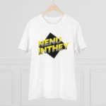 Generic Men's PC Cotton Telugu Desing Printed T Shirt (Color: White, Thread Count: 180GSM) - Image 3