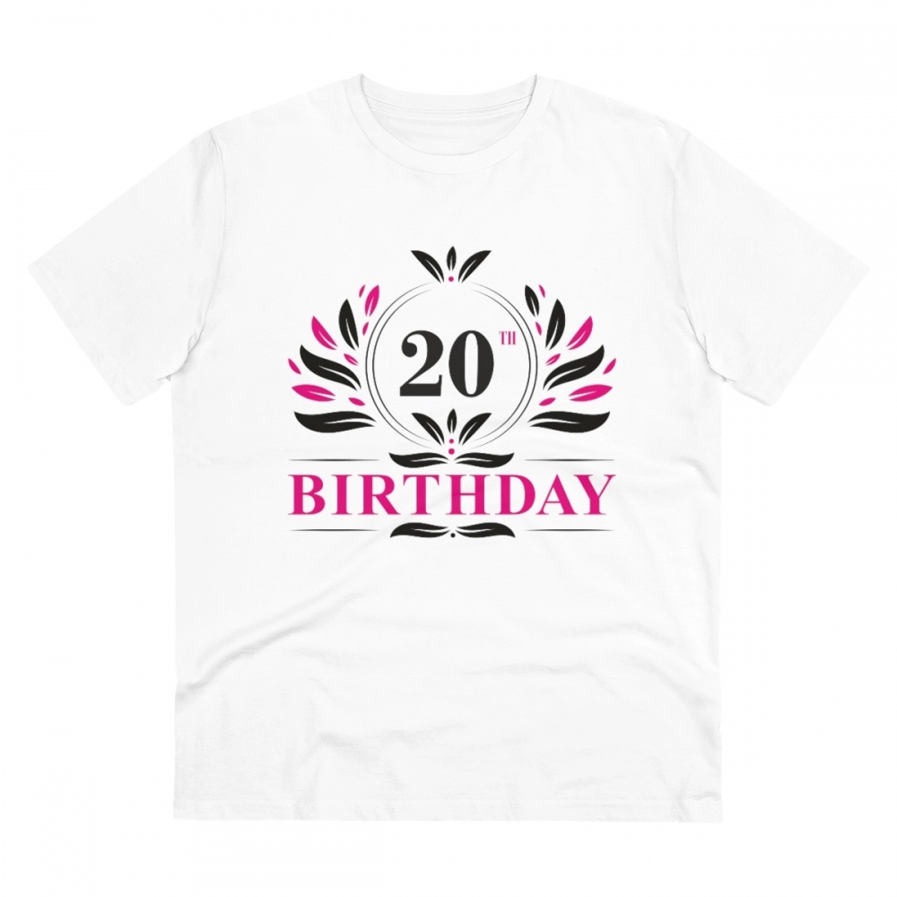 52061378375_2d2fae5df9_o_d-1000x1000-1.webp Generic Men's PC Cotton 20th Birthday Printed T Shirt (Color: White, Thread Count: 180GSM) - Image 1
