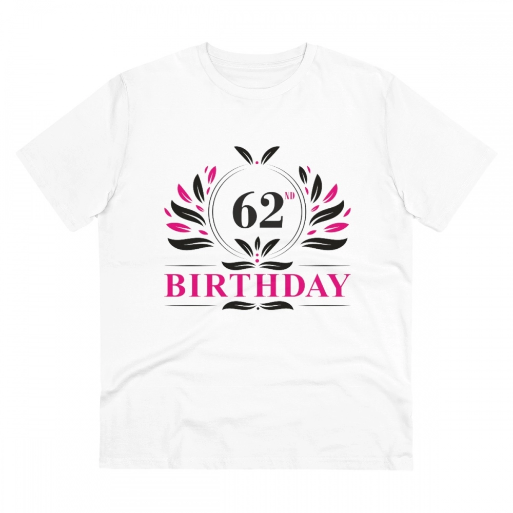 52061393105_200ef2d62e_o_d-1000x1000-1.webp Generic Men's PC Cotton 62nd Birthday Printed T Shirt (Color: White, Thread Count: 180GSM) - Image 1