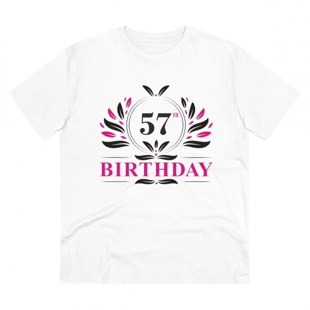 52061393325_8e52599032_o_d-1000x1000-1.webp Generic Men's PC Cotton 57th Birthday Printed T Shirt (Color: White, Thread Count: 180GSM) - Image 1