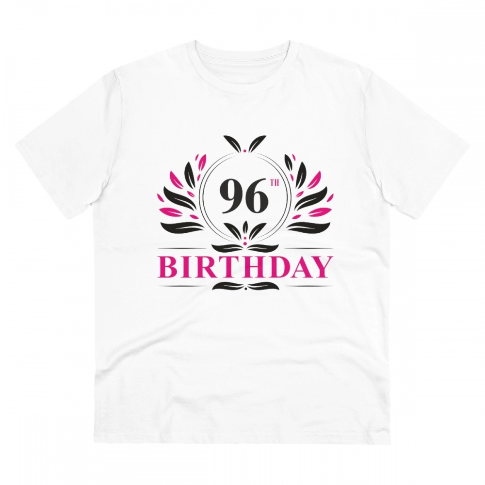 52061398965_4789291f8b_o_d-1000x1000-1.webp Generic Men's PC Cotton 96th Birthday Printed T Shirt (Color: White, Thread Count: 180GSM) - Image 1