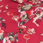 Generic Women's Fit And Flare Maroon Dress (Color:Maroon, Material:Polyester) - Image 3