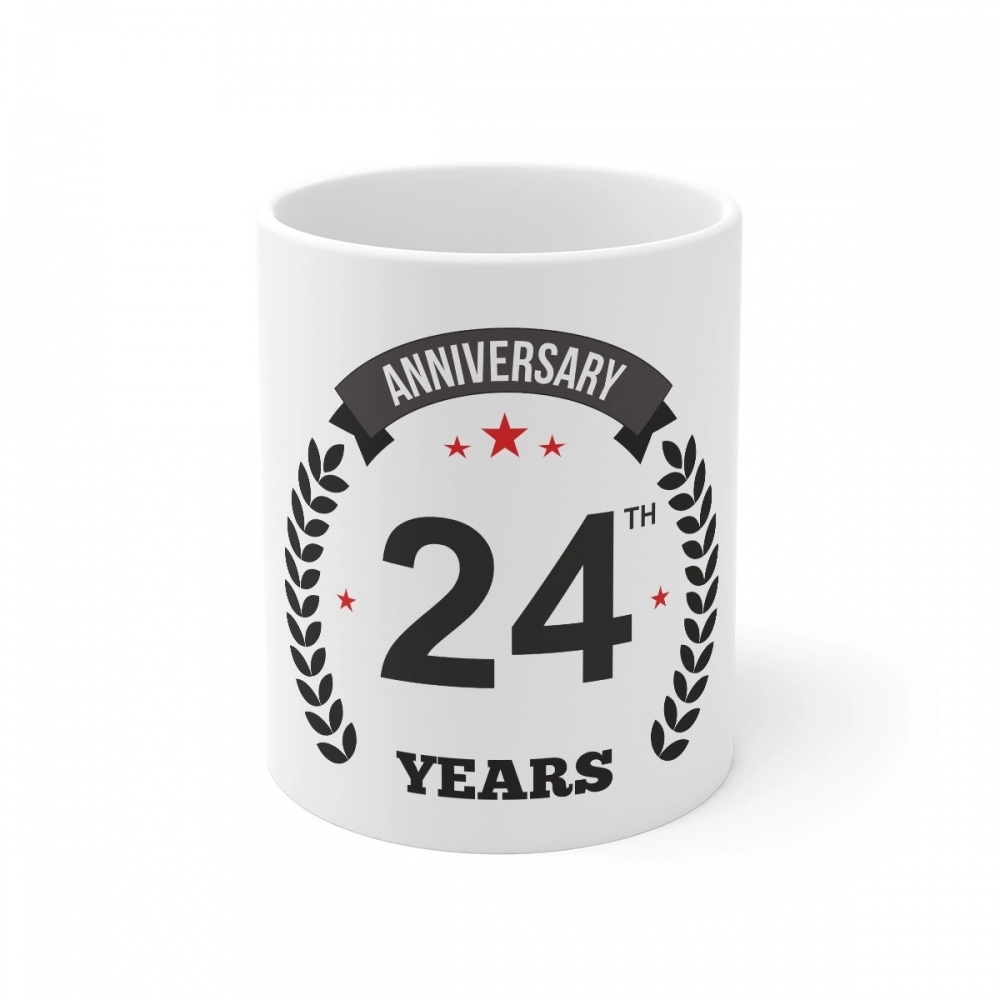 52165110585_24498545bc_o_d-1000x1000-1.webp Generic Ceramic 24th Anniversary Printed Coffee Mug (Color: White, Capacity:330ml) - Image 1