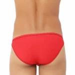 Generic Men's Cotton Spandex Designer Briefs Underwear (Red) - Image 5