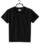 Generic Boys Cotton Plain Half Sleeve TShirt (Black) - Image 3
