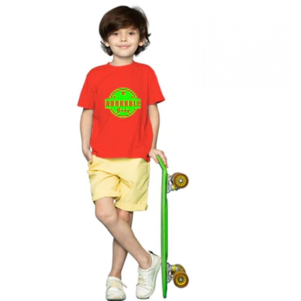 52321301806_12bacabc50_o_d-1000x1000-1.webp Generic Boys Cotton Adorable Baby Half Sleeve TShirt (Red) - Image 1