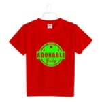 Generic Boys Cotton Adorable Baby Half Sleeve TShirt (Red) - Image 2
