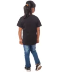 Generic Girls Cotton Cat Half Sleeve TShirt (Black) - Image 2