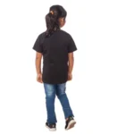 Generic Girls Cotton Tribal Half Sleeve TShirt (Black) - Image 3