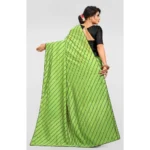 Generic Women's Vichitra Saree with Blouse (LightGreen, 5-6 Mtrs) - Image 2