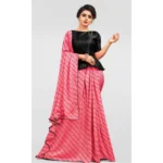 Generic Women's Vichitra Saree with Blouse (Gajari, 5-6 Mtrs) - Image 4