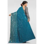 Generic Women's Vichitra Saree with Blouse (Rama, 5-6 Mtrs) - Image 2