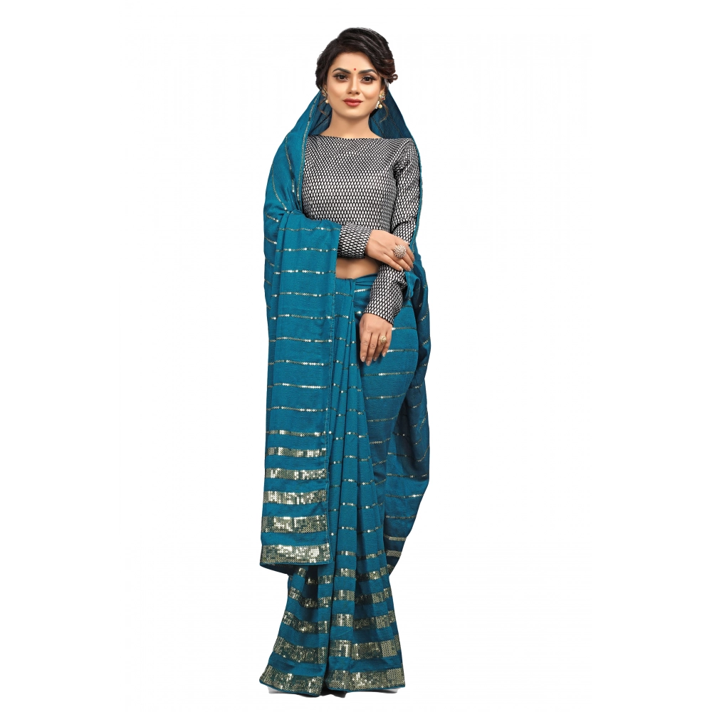 52371017846_5caaf3c844_o_d-1000x1000-1.webp Generic Women's Vichitra Saree with Blouse (Rama, 5-6 Mtrs) - Image 1
