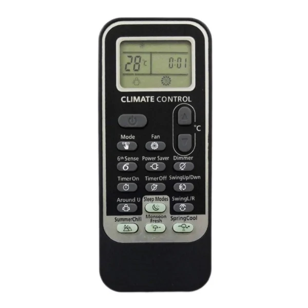 Generic Remote No. 192 (Black), Compatible with Whirlpool AC Remote Control (Exactly Same Remote will Only Work)