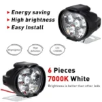 Generic Set Of 2 Shilon 9 Led Waterproof On/Off Switch For Bikes (Black) - Image 2